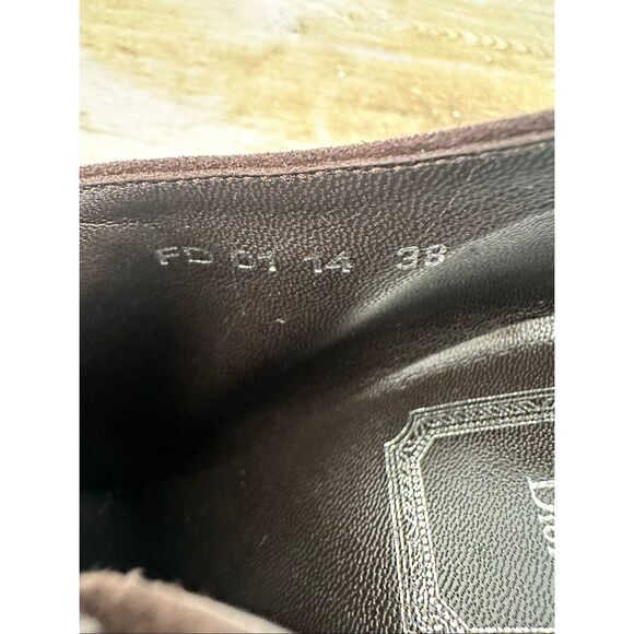 Christian Dior Chocolate Brown Suede Boot Booties, Size 38/US8, NWOT - Picture 9 of 9